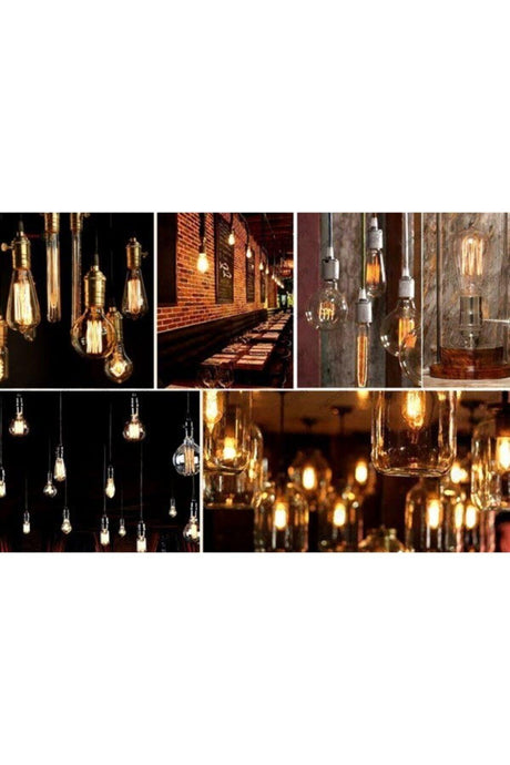 Edison Type G95 4 Watt E27 Lampholder Rustic Led