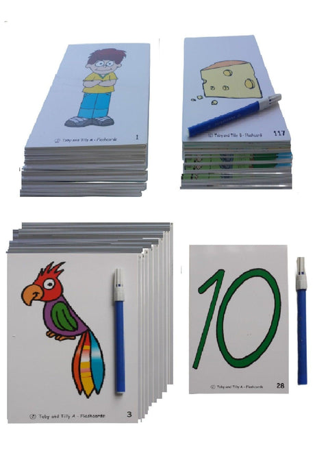 Set of 242 Visual Cards with Educational Pictures _ English Supported - Flashcards 2- 18 Years - Swordslife