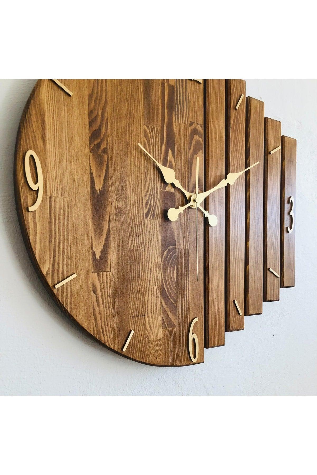 Handmade Solid Wood Wall Clock 40x40cm - Swordslife