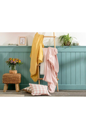Elegancy Scalloped King Size PIKE 240x220 cm Yellow - Swordslife