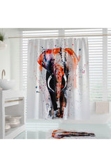 Elephant Pattern Shower Curtain 180 X 200 Cm Bathtub