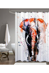Elephant Pattern Shower Curtain 180 X 200 Cm Bathtub