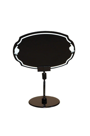 Ellipse Shaped Black Color Rayon Front Leg