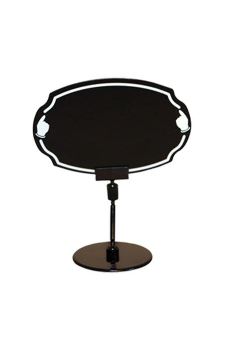 Ellipse Shaped Black Color Rayon Front Leg