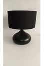 Ellipse Table Lamp Black Cloth Hat - Swordslife