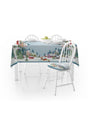 Else Christmas Town Trees Patterned Decorative Stain Resistant Table Cloth Ps-3 - Swordslife