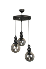 Endless 3rd Chandelier Black Smoked Glass - Swordslife