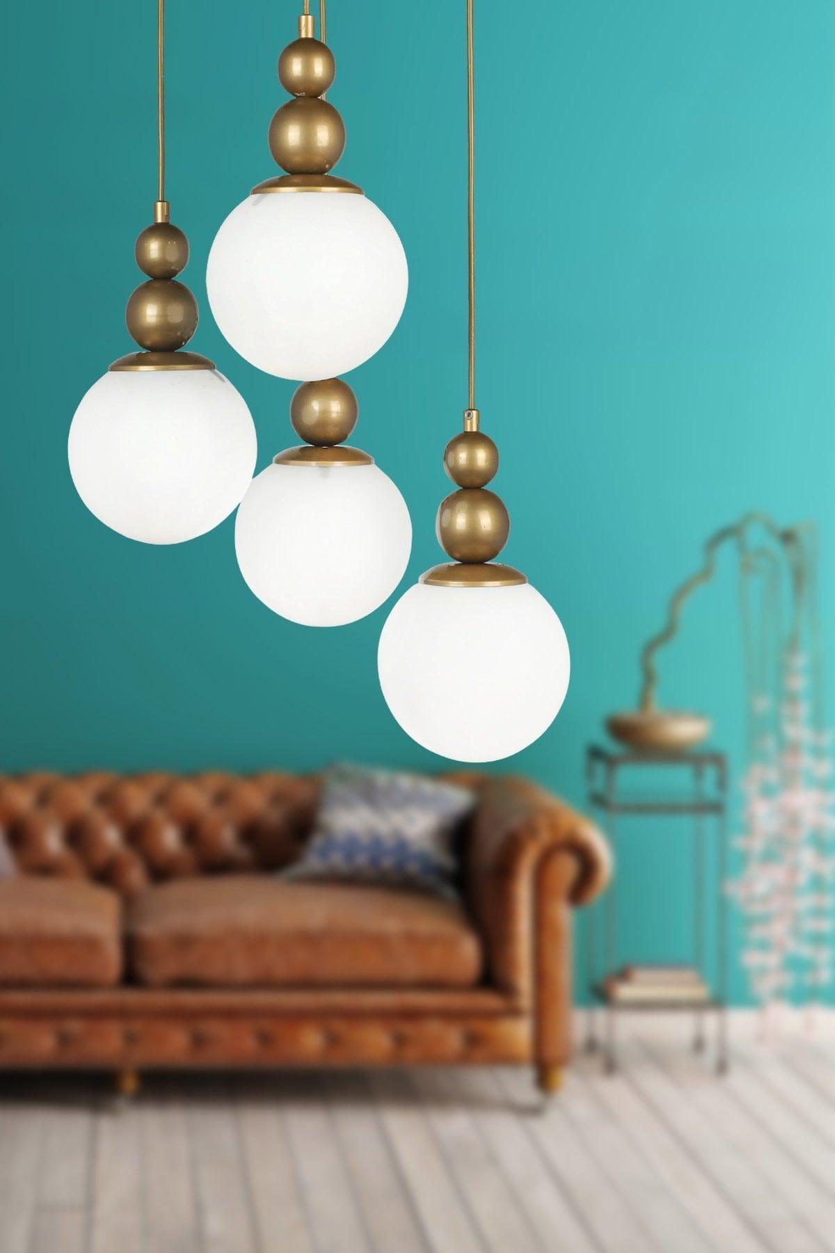 Endless 4th Chandelier Tumbled White Glass - Swordslife