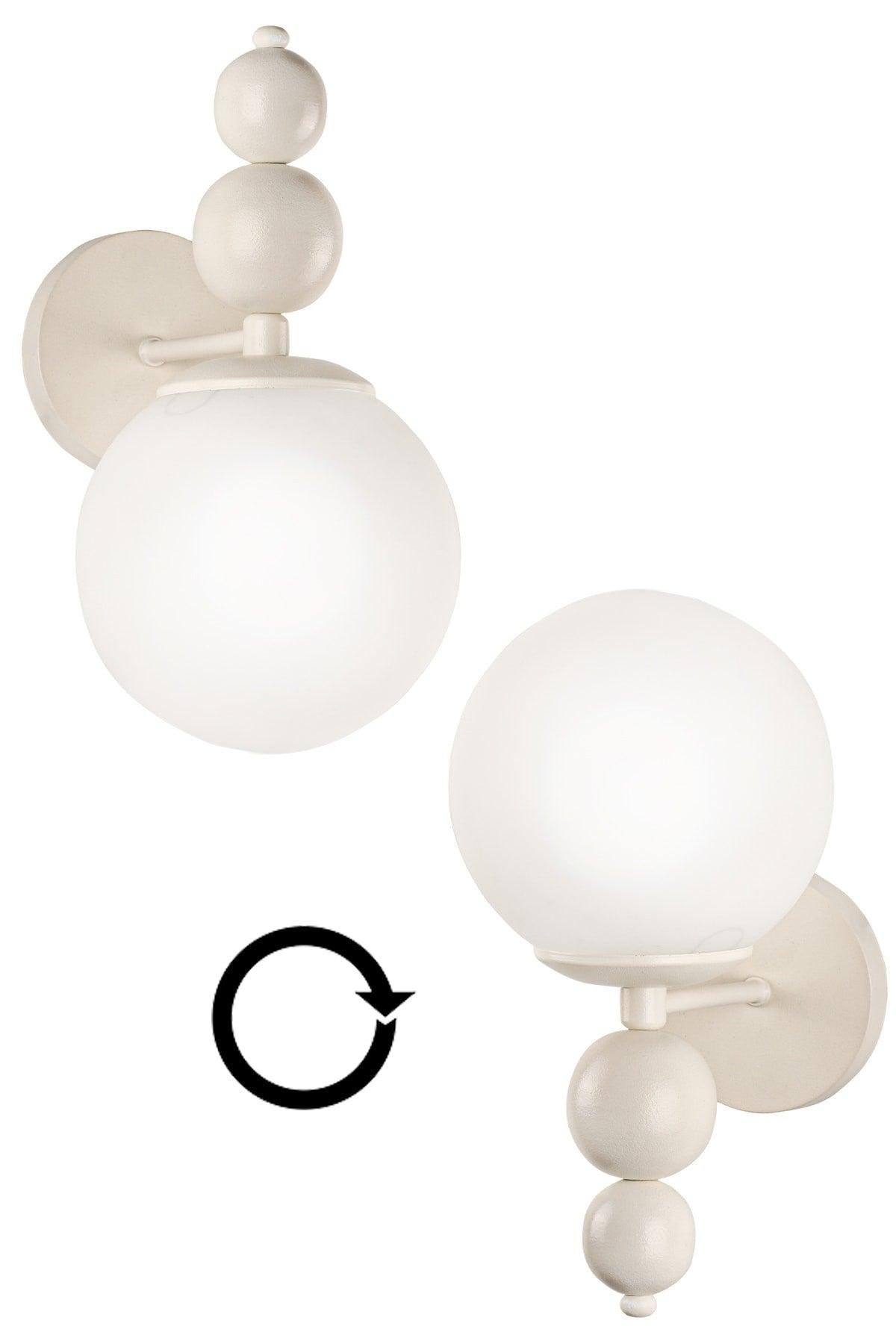 Endless Sconce 2 Pieces White White Glass - Swordslife