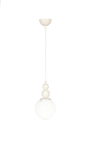 Endless Single Chandelier White White Glass