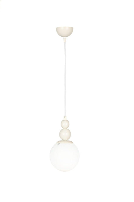 Endless Single Chandelier White White Glass