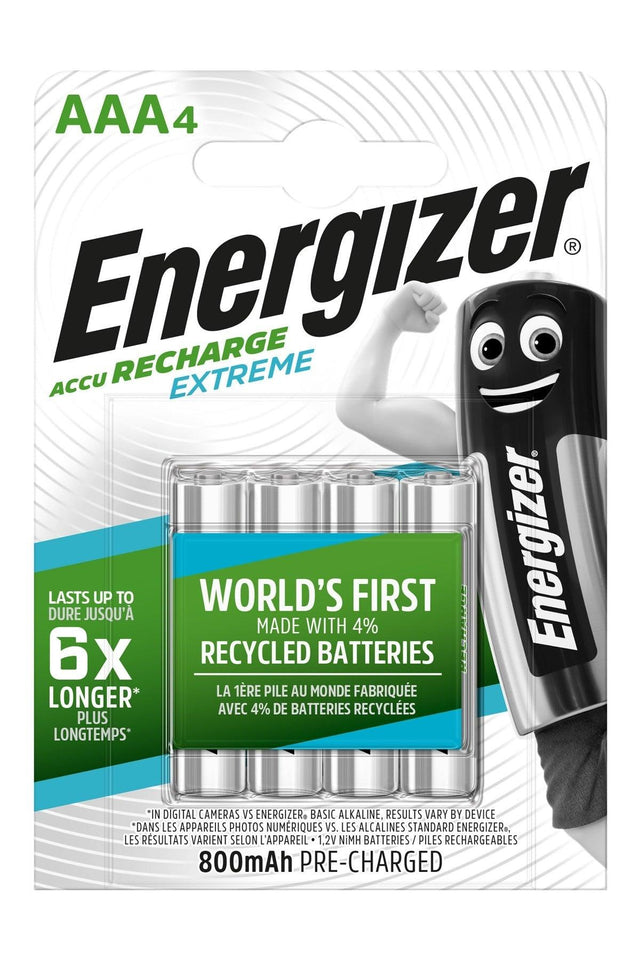 Energizer Extreme Rechargeable AAA 4 Pcs Battery