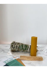 Energy Starter Set: Palo Santo Incense - Beeswax Candle - Sage Incense Bundle - Swordslife