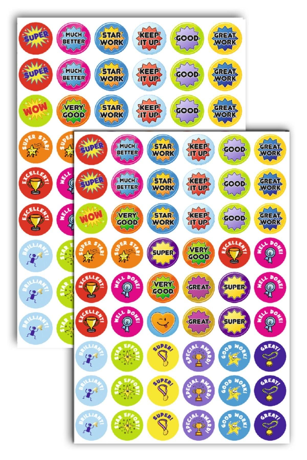 English Homework Label Sticker English Well