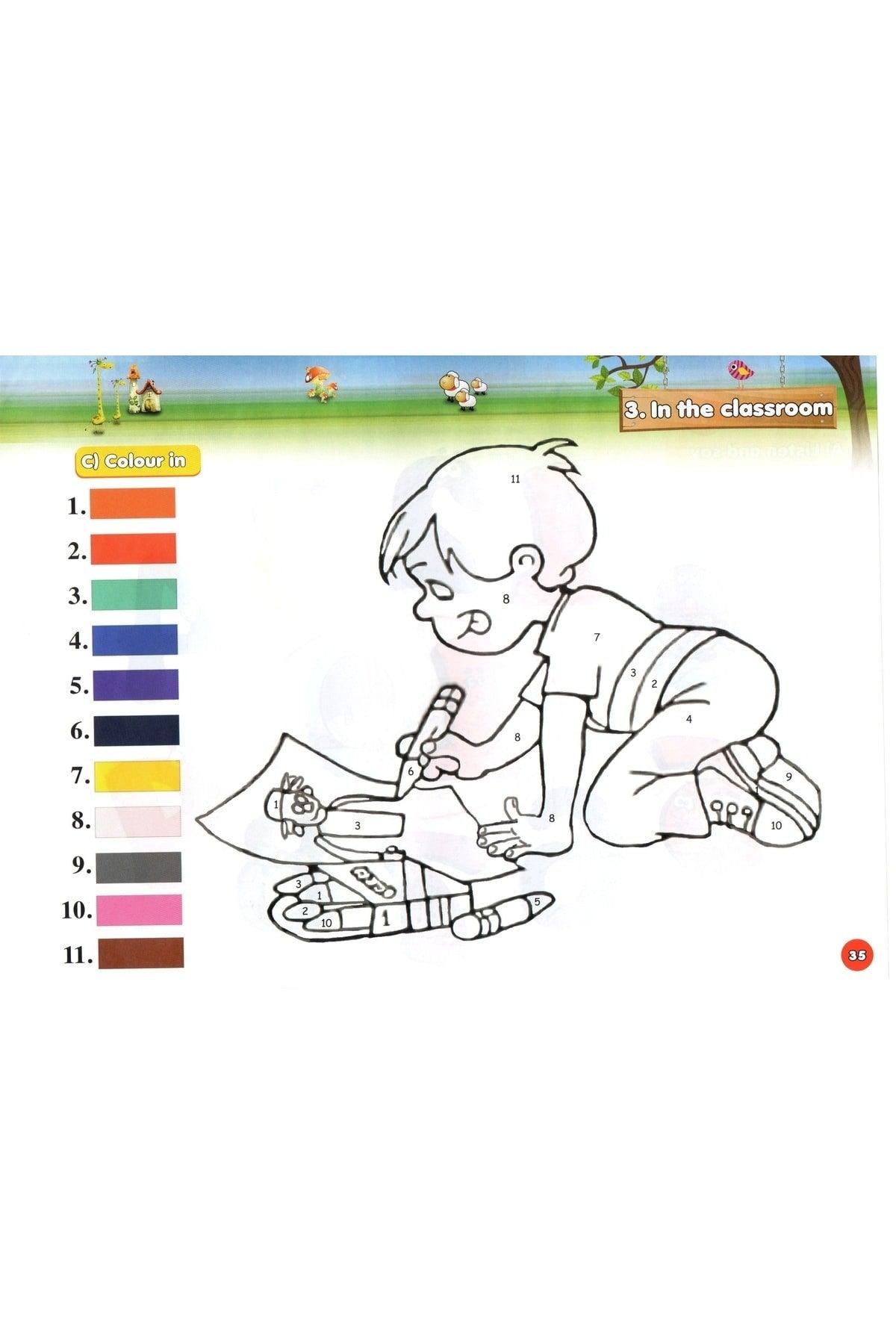 English Set _ 54 Pieces Visual Card Flashcards - English -539 Words Activity Coloring Book - Swordslife