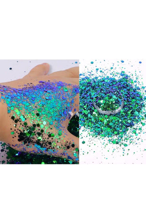 Epoxy Chunky Glitters Chameleon Makeup