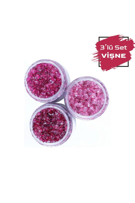 Colored Glass Shards Cherry For Epoxy Resin