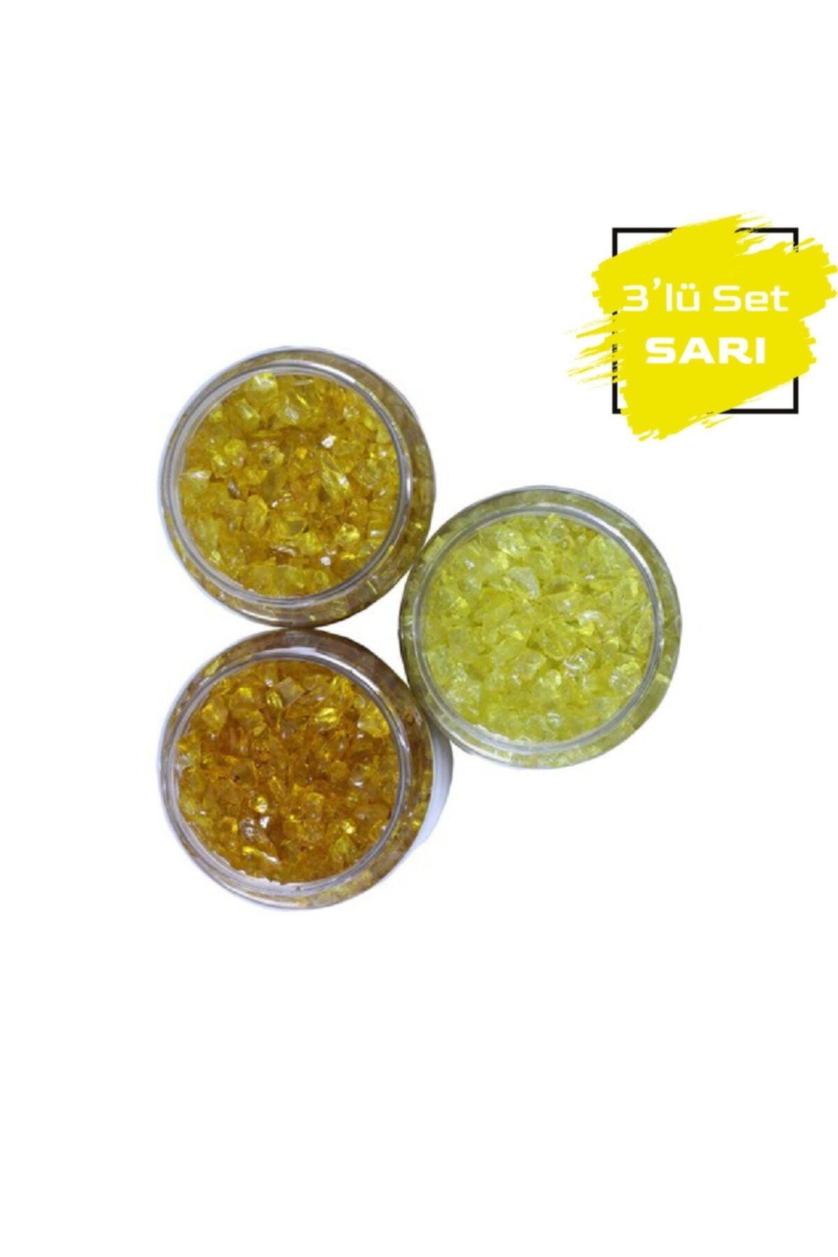 Colored Glass Shards For Epoxy Resin Yellow