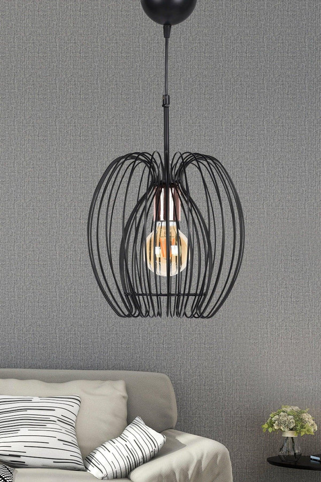 Espoir Single Pendant Light Black - Swordslife