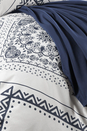 Ethnic Patterned Double 100% Cotton Duvet Cover Set - Swordslife