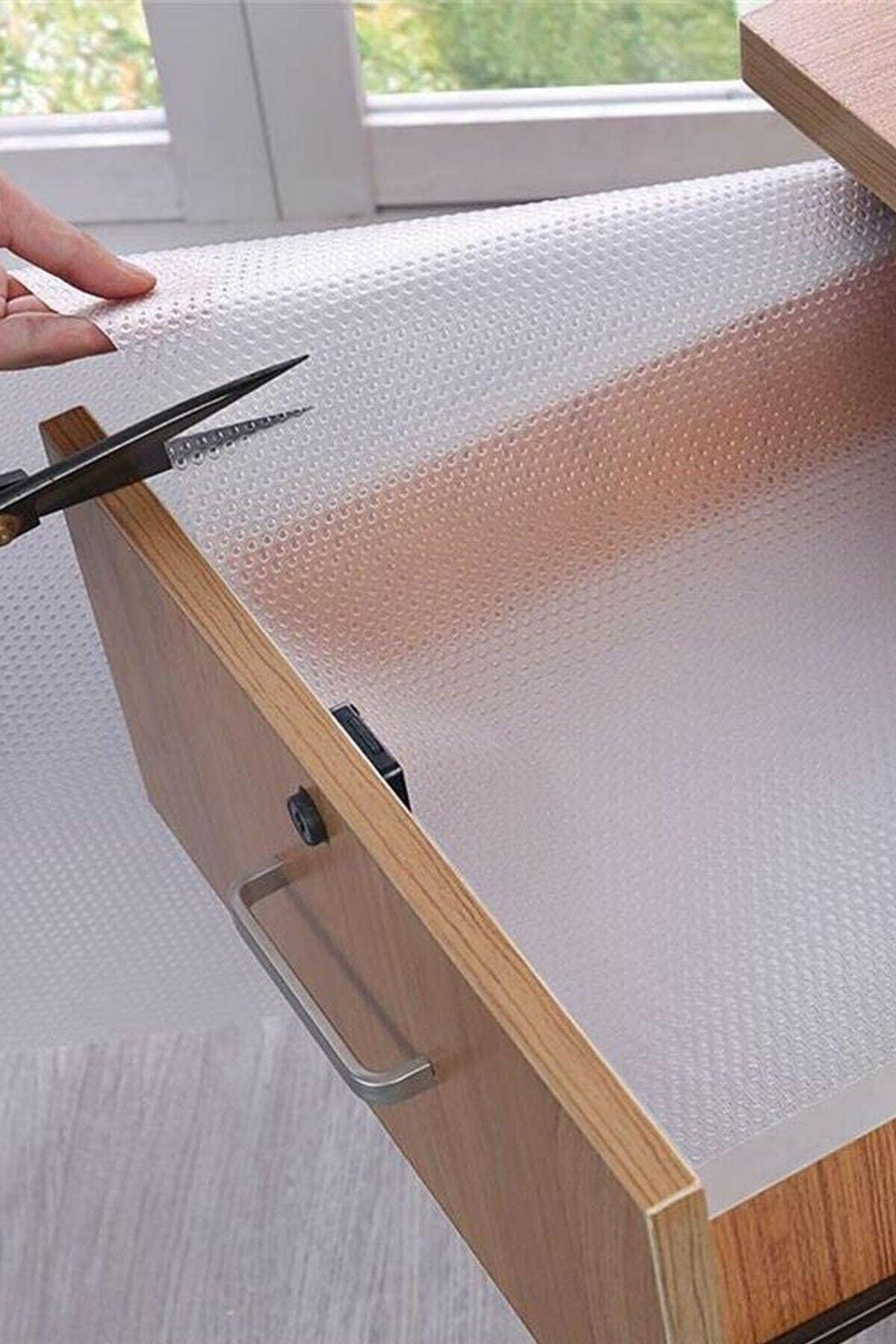 Eva Non-Slip Transparent Cabinet Cover Non-Slip Shelf Multi-Purpose Kitchen Shelf Cover 45 X 10 Meters - Swordslife