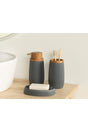 Evelyn BATHROOM SET OF 3 17.5x6.5x6.5 cm+9x6.5x6.5 cm+1 Anthracite - Swordslife