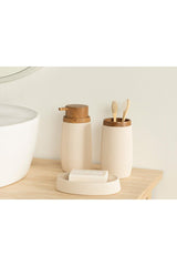 Evelyn 3-Piece Bathroom Set Beige - Swordslife