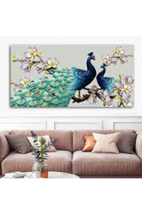 Extra Giant Size Decorative Peacock Canvas Painting - Swordslife