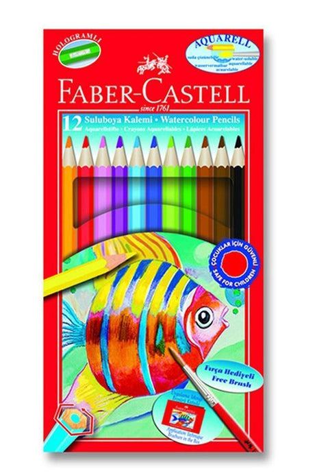 Faber Aquarel Cardboard Box Watercolor Pen 12