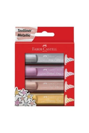 Faber Highlighter Metallic Colors Set of 4