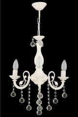 Cast Iron 3 Piece White Chandelier - Swordslife