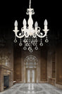 Cast Iron 4 Piece White Chandelier - Swordslife