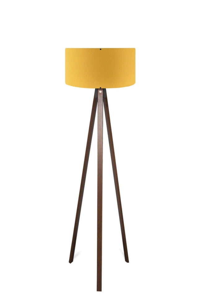 Practical Wooden Tripod Floor Lamp with Fabric Head Ayd-2216 - Swordslife