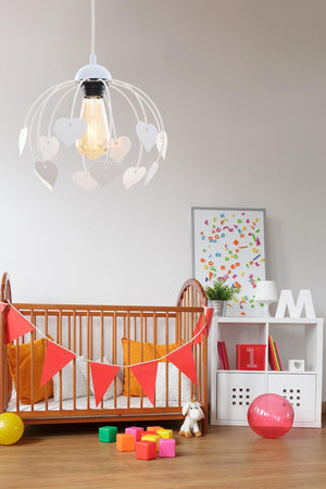 Fairy Single White Heart Chandelier - Swordslife