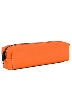 Faux leather pencil case with hard plastic interior