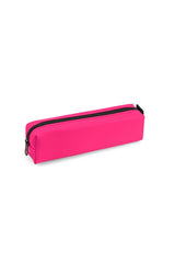 Faux Leather Pink Neon Pencil Case