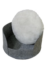 Felt Body Cat Bed with Cushion Cat Dog