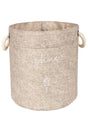 Felt Handle Round Organizer Basket - Lot