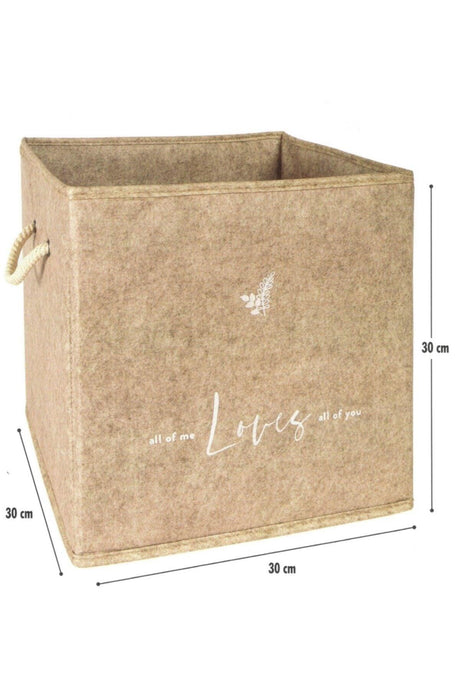 Felt Shelf Organizer Organizer Basket 30x30x30 Cm - Swordslife
