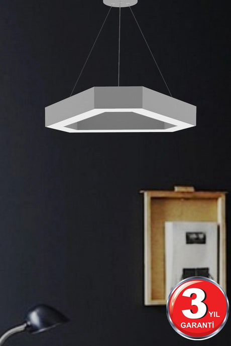 Fetta (Grey Case, Yellow Light) Led Modern Led Chandelier - Swordslife