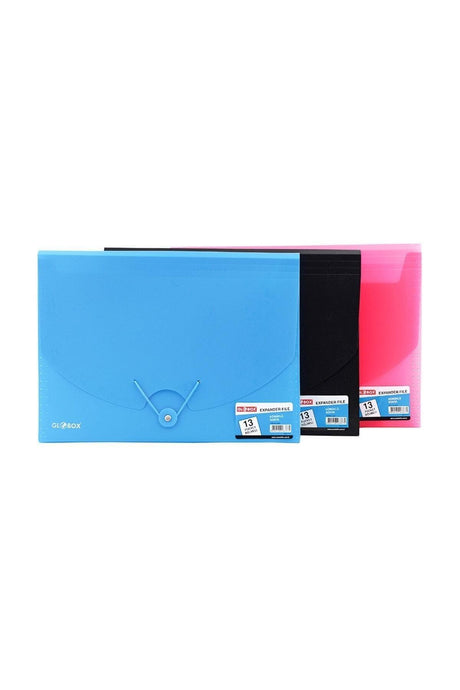 File Bellows 13 Compartments Mixed Color 2072