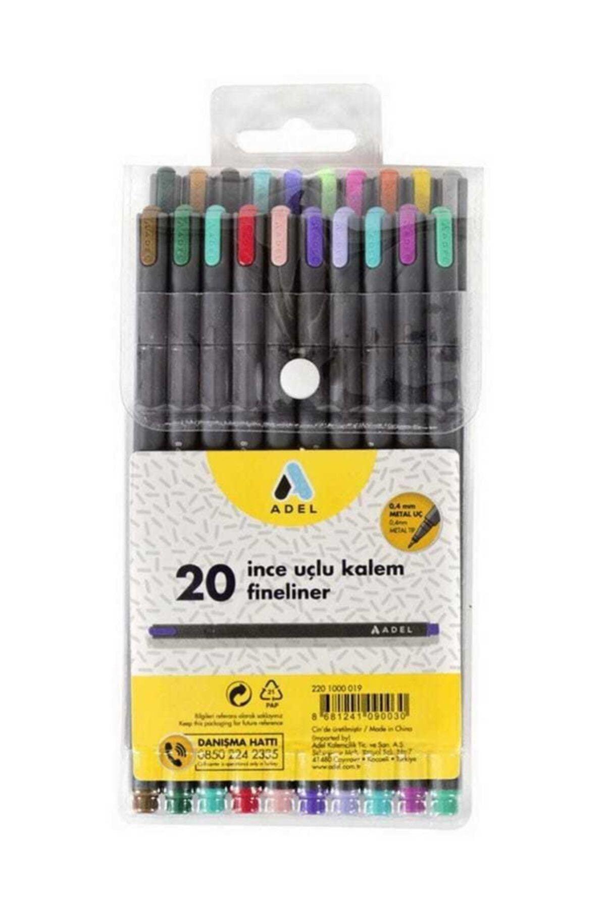 Fineliner 0.4mm Pen 20 Colors Mixed