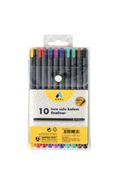 Fineliner Fine Tip 0.4 mm 10 Color Pen