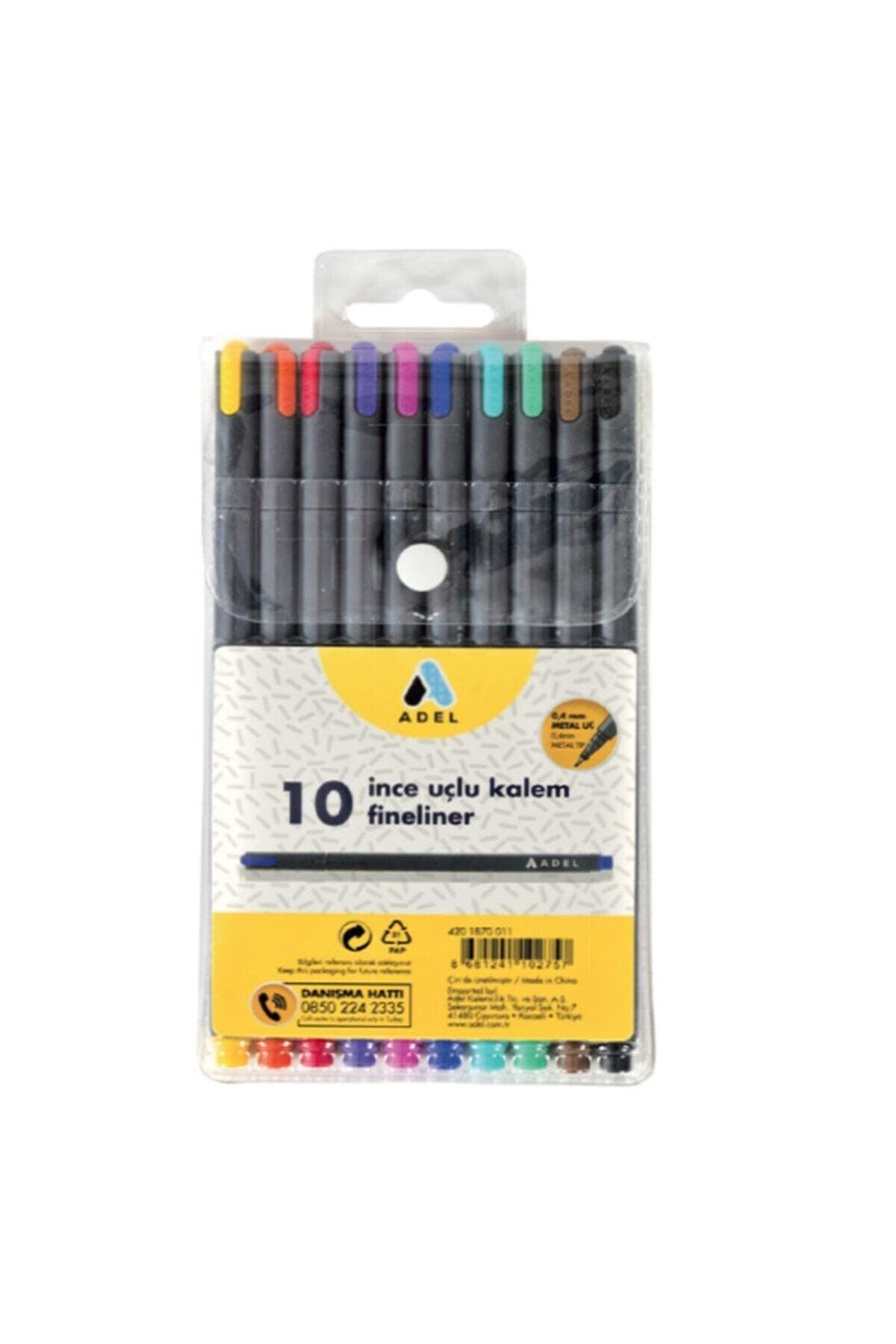 Fineliner Fine Tip 0.4 mm 10 Color Pen