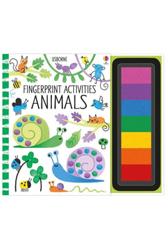 Fingerprint activity book for creative animal art