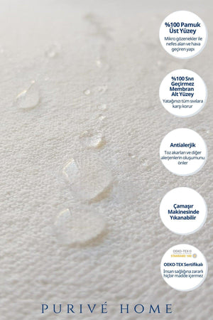 Fitted Mattress, 100% Cotton Surface, Liquid Proof Mattress Protector Double|single - Swordslife