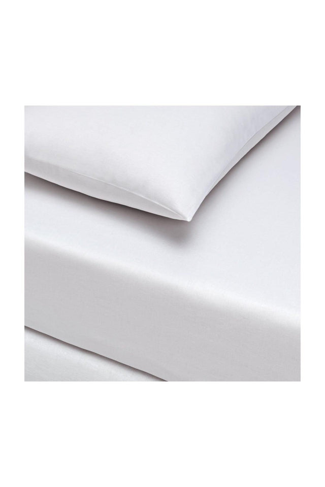 Fitted Sheet Set Single White. - Swordslife