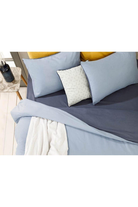 Plain Cotton Double Duvet Cover Set