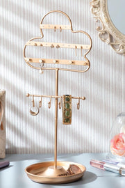 Fleur Decorative Jewelry Stand - Gold - Swordslife