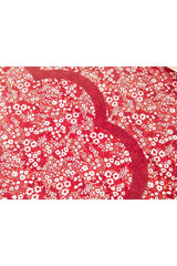 Florals 4 Place Placemat 40 Cm Red - Swordslife